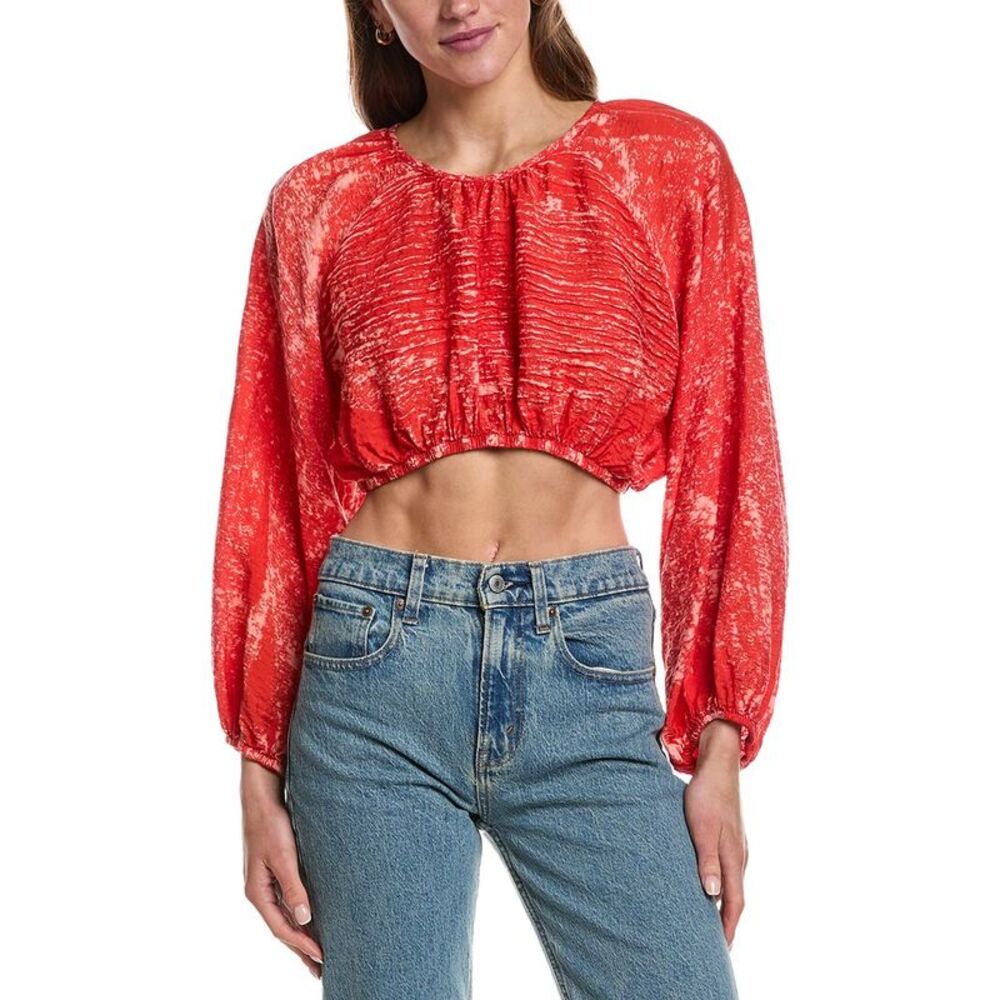 Electric & Rose Womens  Abigail Spray Top, Red
